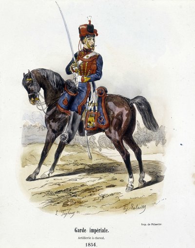Imperial Guard: Artillery on Horseback 1854 - i "Histoire de l