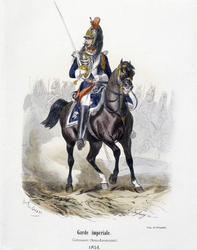 Imperial Guard: Cuirassiers 1854 - i "Army History"" av A. Barbier av French School