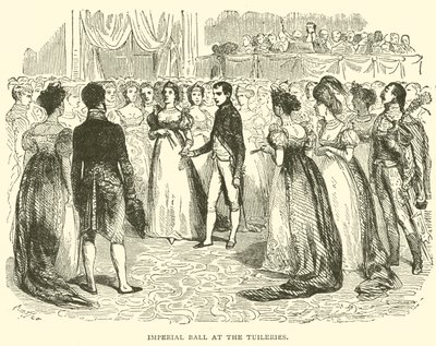 Imperial ball på tuilerierna (gravyr) av French School