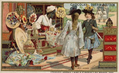 I Indien (chromolitho) av French School