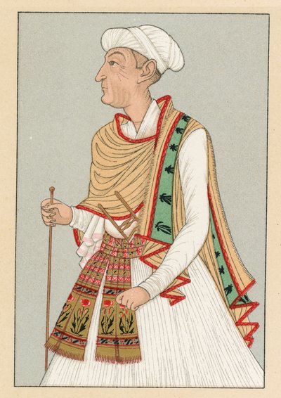 Indien kostym av French School