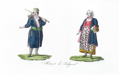 Invånare i Podgorze, från "Polens historia" av Bernardo Zaydler av French School