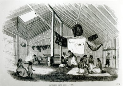 I totonu o se faleoo Tahiti, mai 