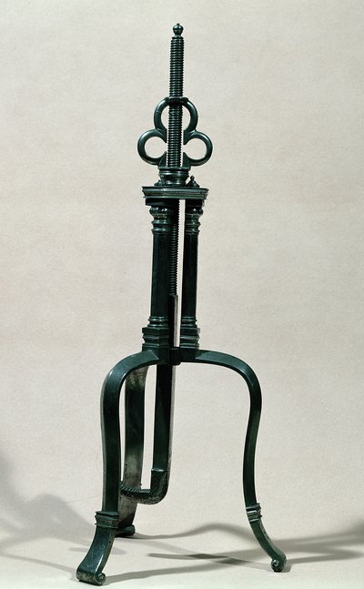 Instrument för trepanation, liknande det som illustreras av Ambroise Pare (ca 1510-90) 1500-1600-talet (metall) av French School