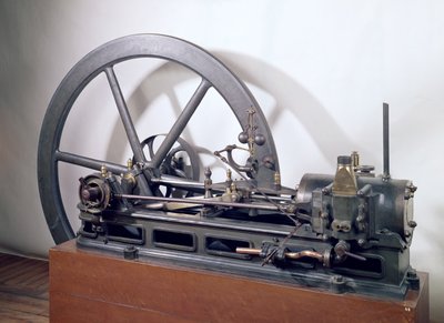 Förbränningsmotor designad av Etienne Lenoir (1822-1900) 1860 (metall) av French School