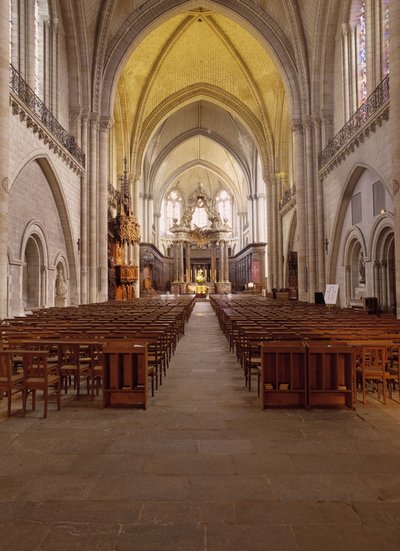 Invändig utsikt över Cathedrale d