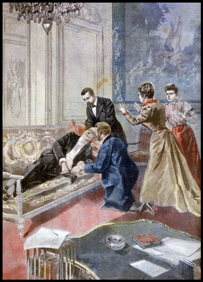 Instiftande av hederslegionen för president Emile Francois Loubet av French School