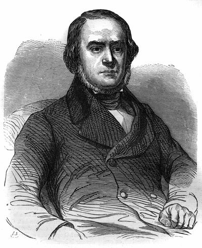 Italienska nationella rörelsen: Daniele Manin (1804-1857), utropar Republiken Venedig (1848). Gravyr i "Historien om påvarna-kungarna-drottningarna och kejsarna genom århundradena"" av Maurice Lachatre av French School