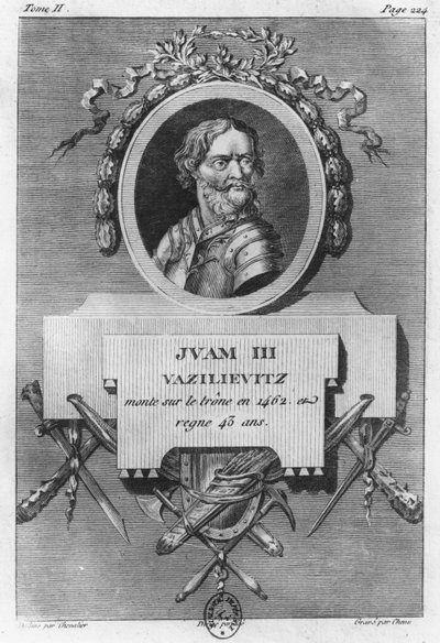 Ivan III den store (gravyr) av French School