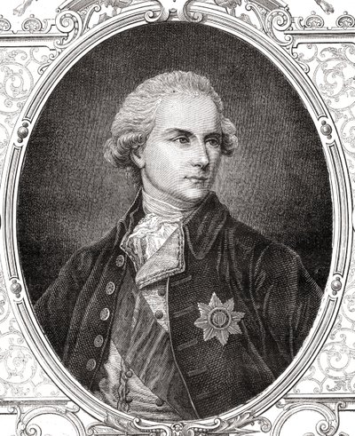 James Harris, 1:e jarl av Malmesbury, från "Histoire de la Revolution Francaise" av Louis Blanc (1811-82) av French School
