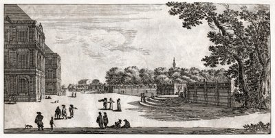 Jardin du Luxembourg, Paris. (gravyr av French School
