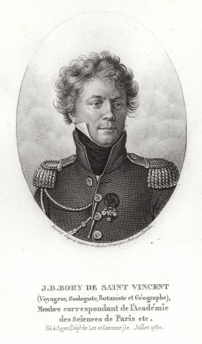 Jean-Baptiste Bory av Saint-Vincent av French School