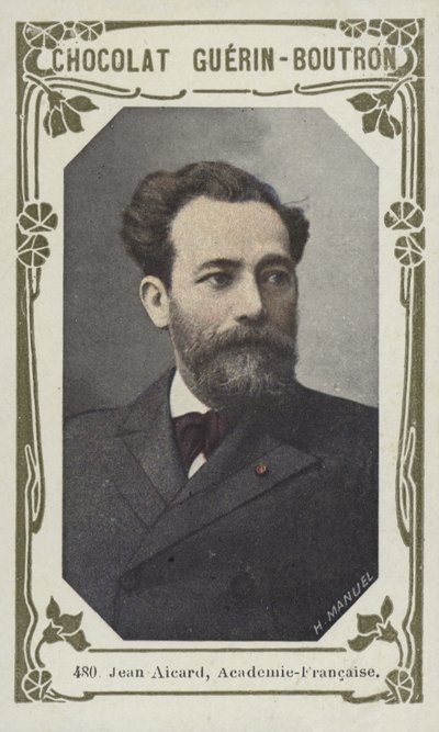 Jean Aicard, Academie-Francaise (färgad bild) av French School