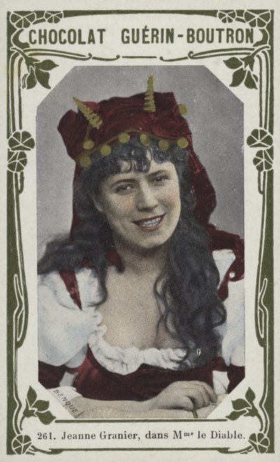 Jeanne Granier, i Madame le Diable (färgat foto) av French School