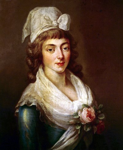 Jeanne Marie Manon Philippon vid tiden för franska revolutionen av French School