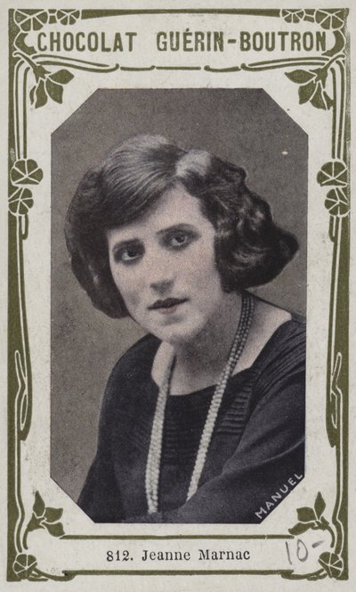 Jeanne Marnac (färgad bild) av French School