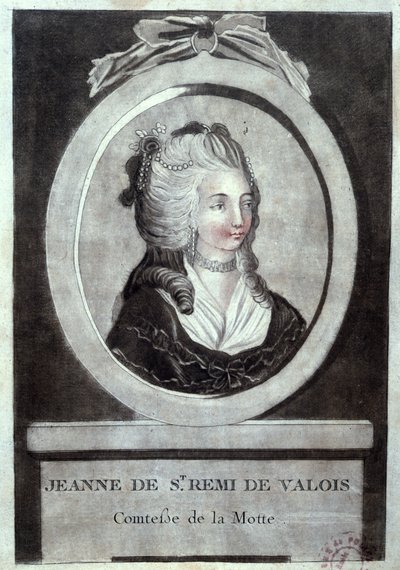 Jeanne de Valois-Saint-Remy (1756-91), grevinna av La Motte, ca 1786 av French School