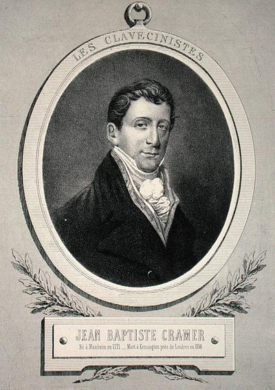 Johann Baptist Cramer (1771-1858) graverad av Alfred Lemoine (litho) av French School