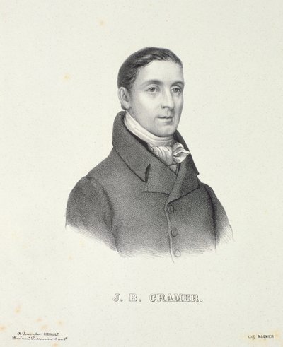 Johann Baptist Cramer (1771-1858) graverad av Magnier av French School
