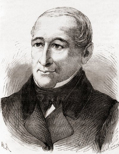 Johann Nicolaus von Dreyse, från Vetenskapens underverk, publicerad c.1870 (gravyr) av French School