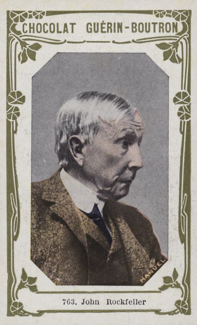 John Rockefeller (färgad bild) av French School