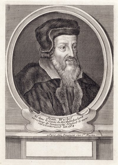 John Wycliffe, graverad av Daumont, Paris av French School