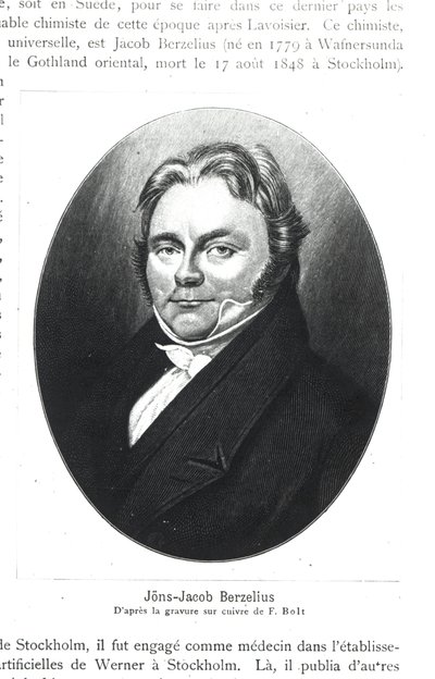 Jons Jakob Berzelius (1779-1848) efter gravyr av F. Bolt av French School