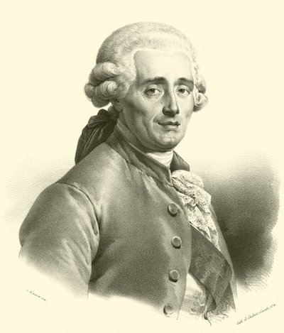 Joseph-Marie Vien, porträtt (gravyr) av French School