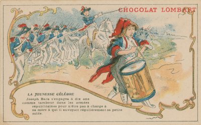 Joseph Bara, en berömd ung fransk republikansk soldat vid tiden för den franska revolutionen av French School