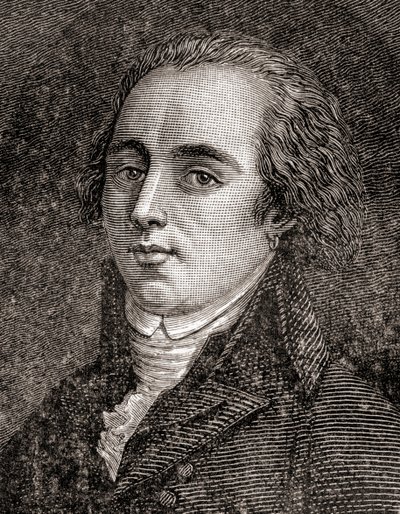 Joseph Geneviève, Comte de Puisaye, från den franska revolutionens historia, av Louis Blanc av French School
