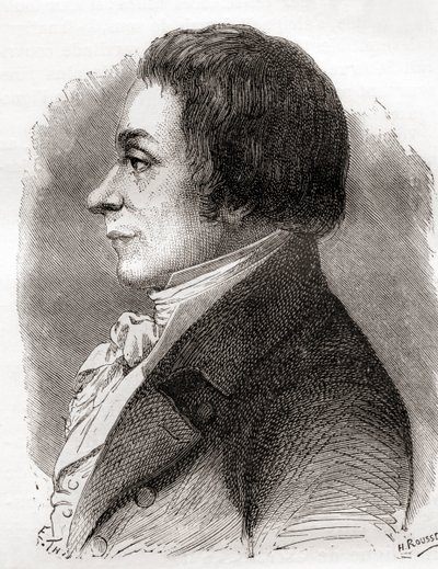 Joseph Lakanal, från Les Merveilles de la Science, publicerad c.1870 (gravyr) av French School