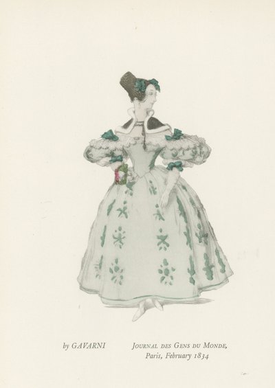 Journal of People of the World, Paris, februari 1834 av French School