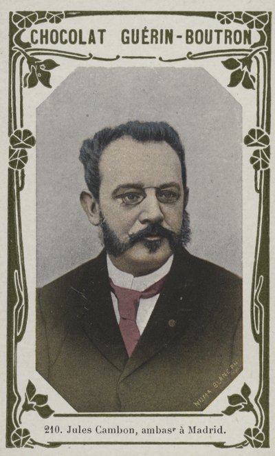 Jules Cambon, ambassadör i Madrid (färgad bild) av French School