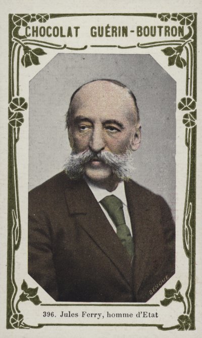 Jules Ferry, statsman (färgad bild) av French School