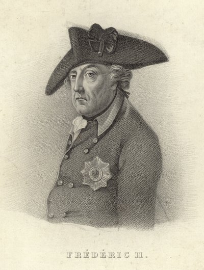 Kung Fredrik II av Preussen av French School