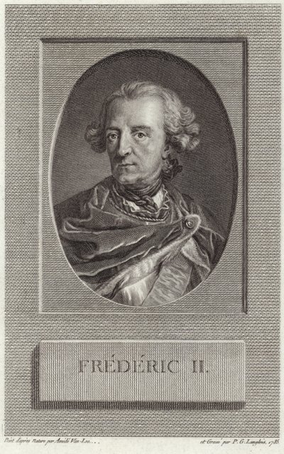 Kung Fredrik II av Preussen av French School