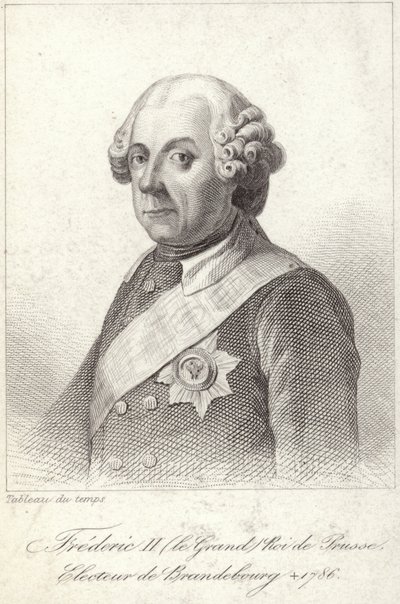 Kung Fredrik II av Preussen av French School