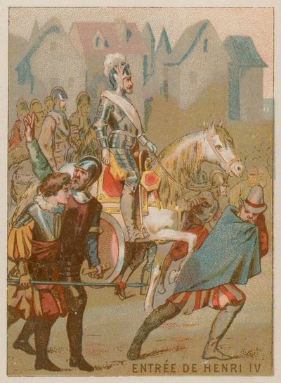 Kung Henrik IV går in i Paris av French School