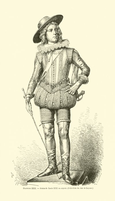 kung Ludvig XIII av Frankrike av French School
