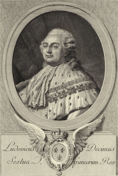 kung Ludvig XVI av Frankrike av French School
