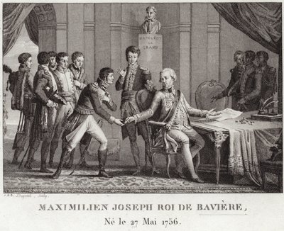 kung Maximilian I av Bayern av French School