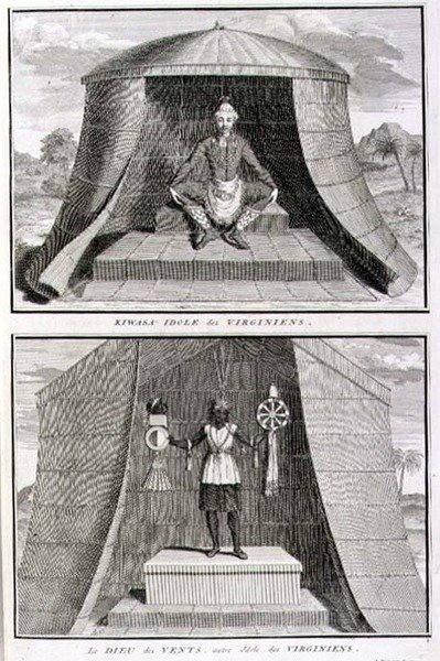 Kiwasa and the God of Winds, Virginians idoler, illustration från 