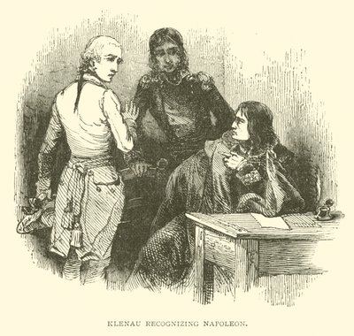 Klenau känner igen Napoleon (gravyr) av French School