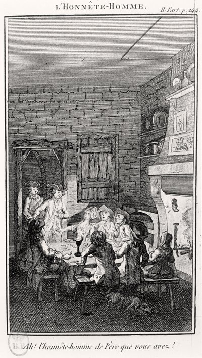 Den ärliga mannen (gravyr) av French School