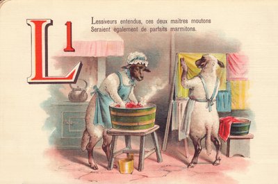 L: Tvättmedel hörde, dessa två mästarfår skulle också vara perfekta krukor av French School
