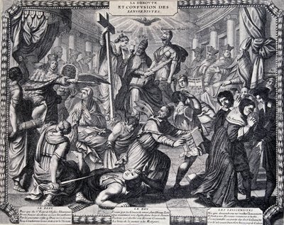 The Rout of the Jansenists - satirisk almanacka publicerad av jesuiterna av French School