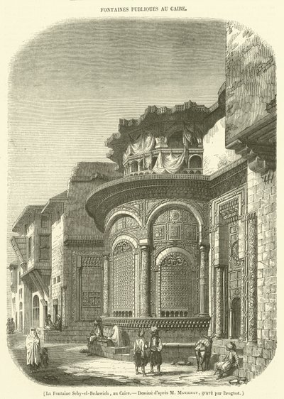 Seby-el-Bedawieh-fontänen, Kairo (gravyr) av French School