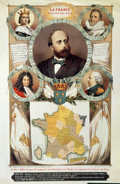 Frankrike gjord av dess kungar, Henri Charles Ferdinand Marie Dieudonne (1820-83) greve av Chambord, efter 1870 av French School