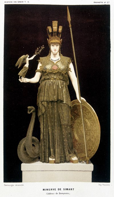 La Minerve de Simart - i ""Grekernas historia"" Victor Duruy 1887. av French School