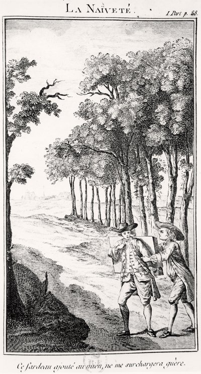 La Naivete (gravyr) av French School